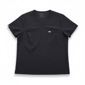 FIGS Catarina Scrub Top Black Size 3XL